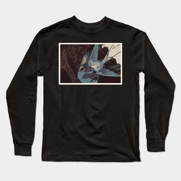 Swallow Long Sleeve T-Shirt by Pilgrim Artistry